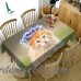 Senisaihon 3D mantel amarillo precioso perro CAT patrón poliéster polvo paño Navidad regalo decoración cubierta de tabla ali-99581719